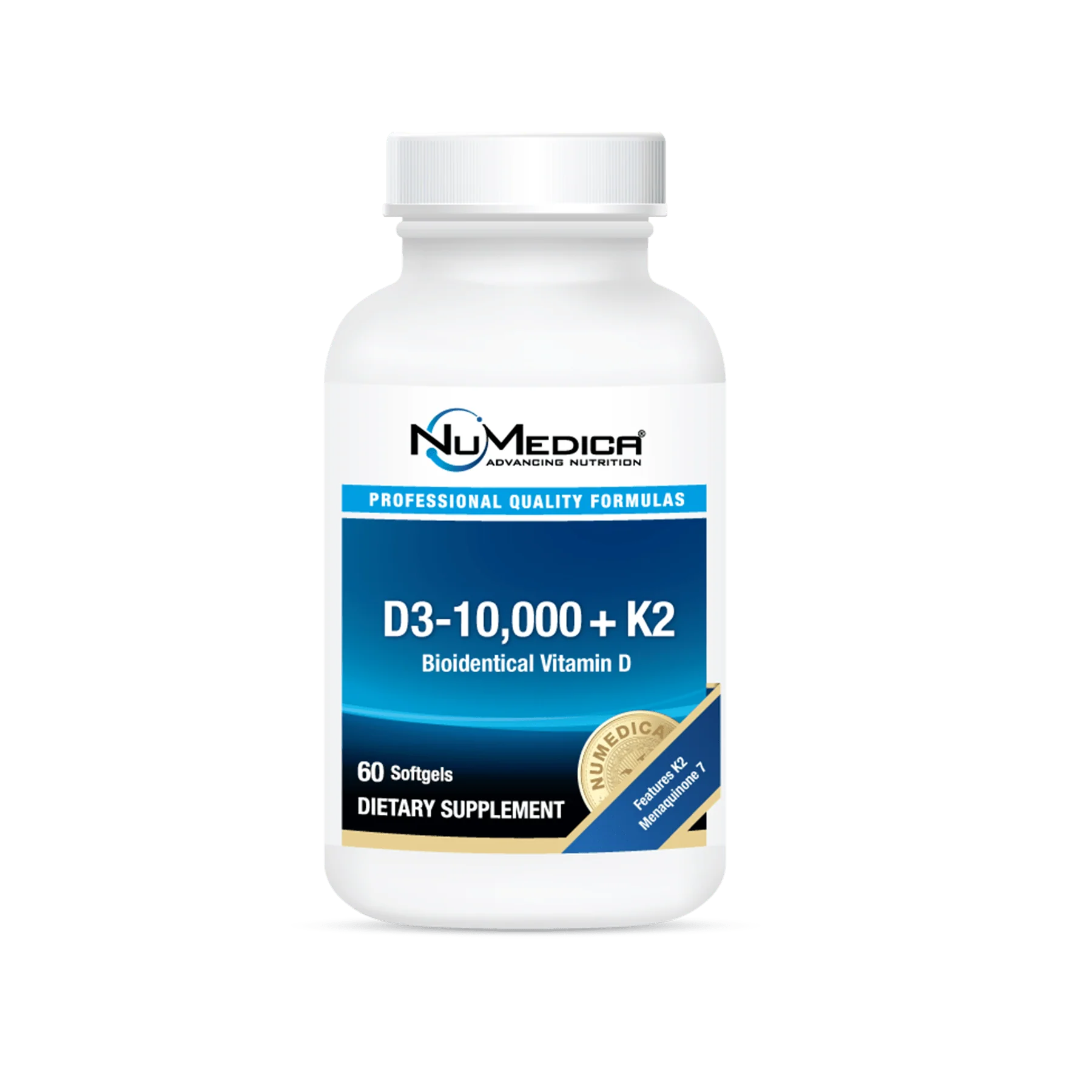 NuMedica D3-10,000 + K2 60ct